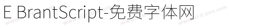 E BrantScript字体转换